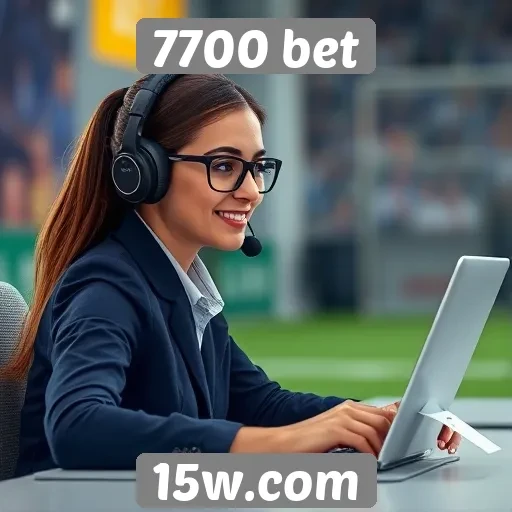 Suporte ao cliente no site 7700 bet