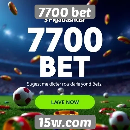 Promoções e bônus disponíveis no 7700 bet