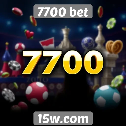 Variedade de jogos disponíveis na plataforma 7700 bet